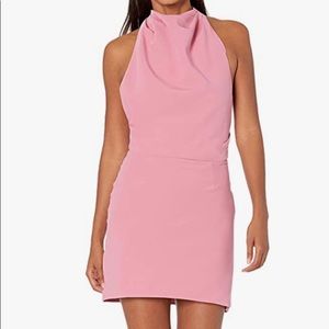 Finders Keepers Mae Halter Mini Dress Pink - Size L (fits like M/6)